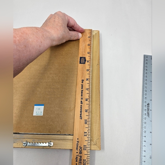 Bourdo Native American Snow Woman Of The Forest Deer  Matte & Framed Blues White - Picture 6 of 10